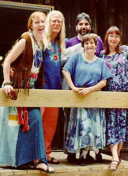 Ted, Pam, Katy Heine, Nancy Spero, Michael Hughes at Ashokan NW '94
